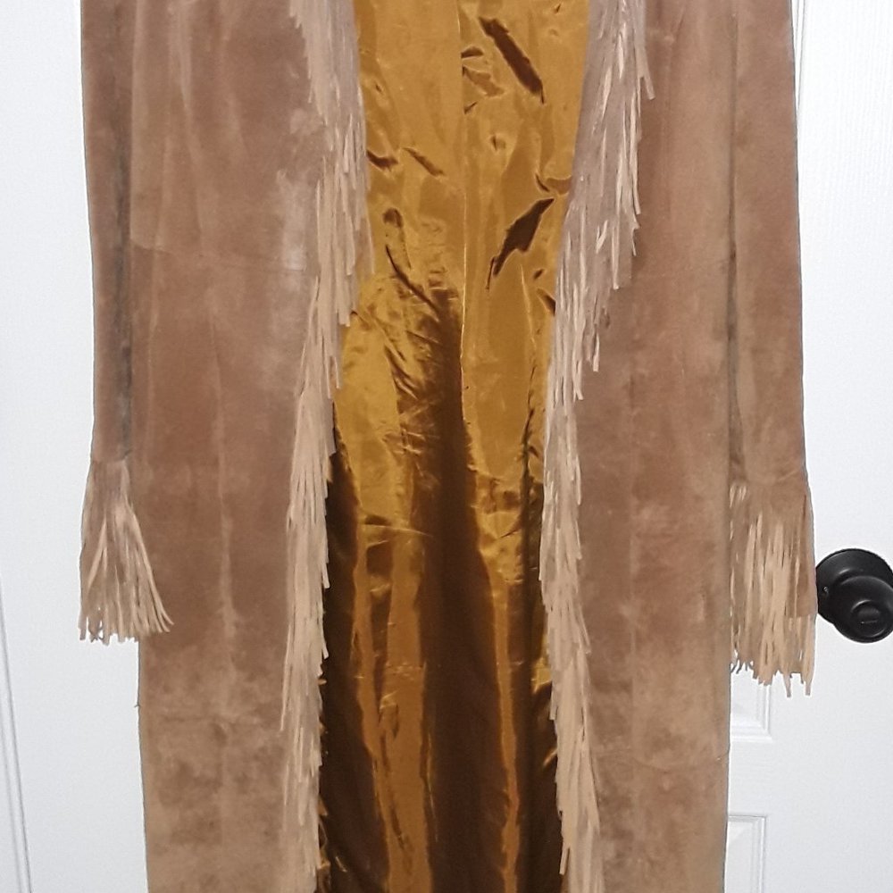 Vintage bebe fringed duster